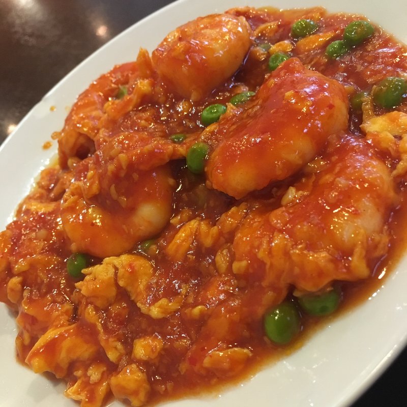 海老と玉子のチリソース(山東 )