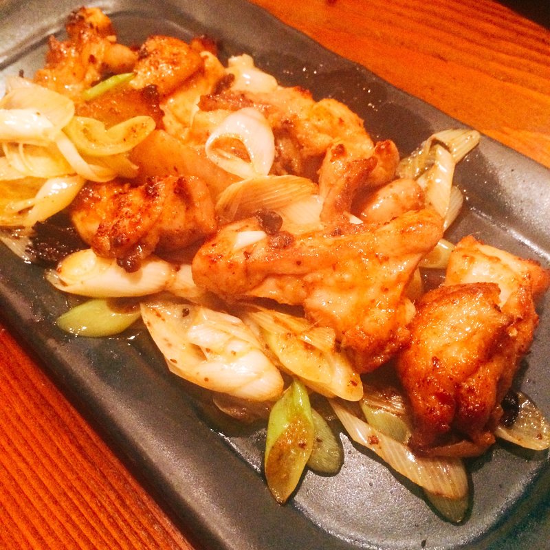 辛々鶏塩炒め(想食酒房 ひばりの角家 )