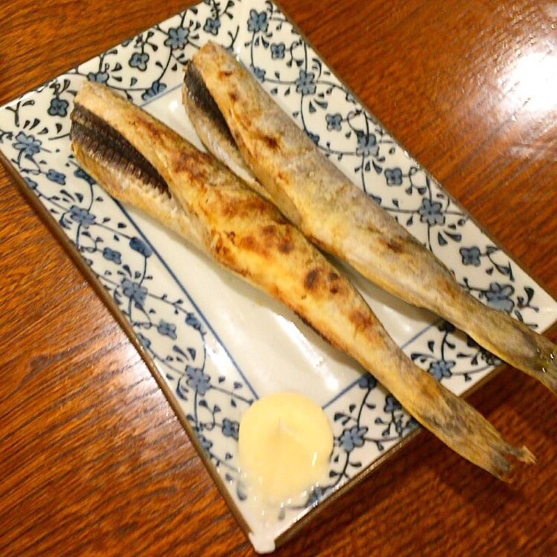 氷下魚の炙り(からっ風)