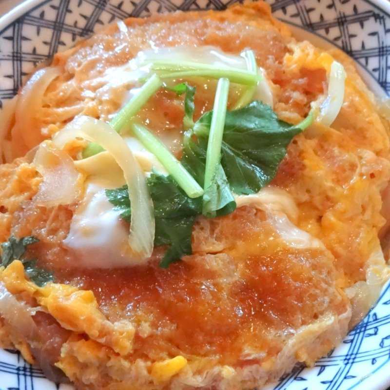 ランチ「カツ丼セット」(賀登利庵)