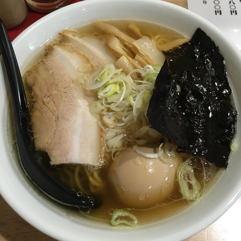 朝ラー・中華そば・塩・味玉トッピング(MONCHAN RAMEN SHUN （モンチャン ラーメン シュン）)