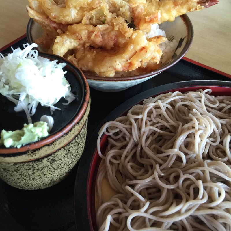 天丼セット(日本橋そばよし 順天堂大学前店)