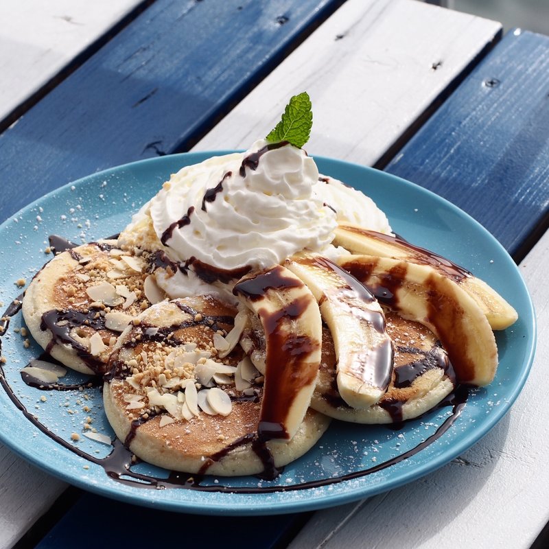 バナナホイップパンケーキ(BOAT CAFE 衣奈マリーナ)