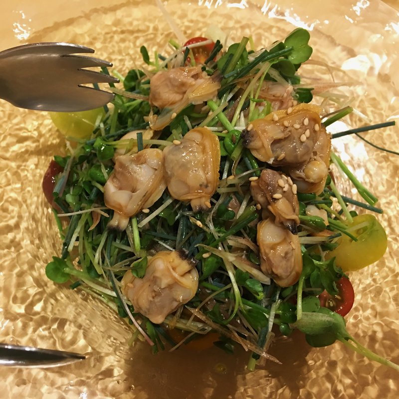 あさりとカイワレのサラダ(酒菜処 きっすい )