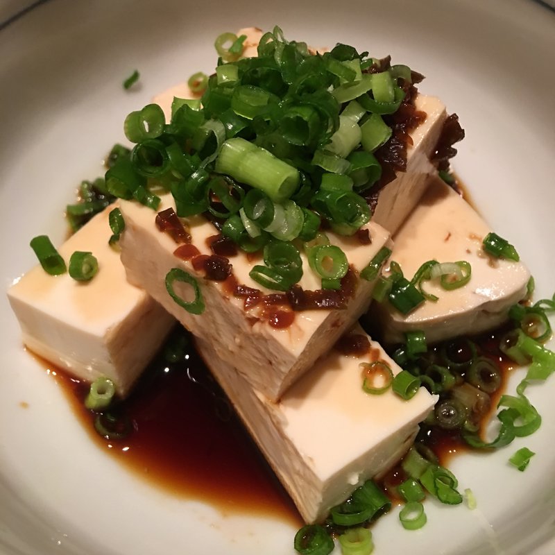 おばあちゃんのいなか豆腐青唐醤油がけ(やきもん まはろ )