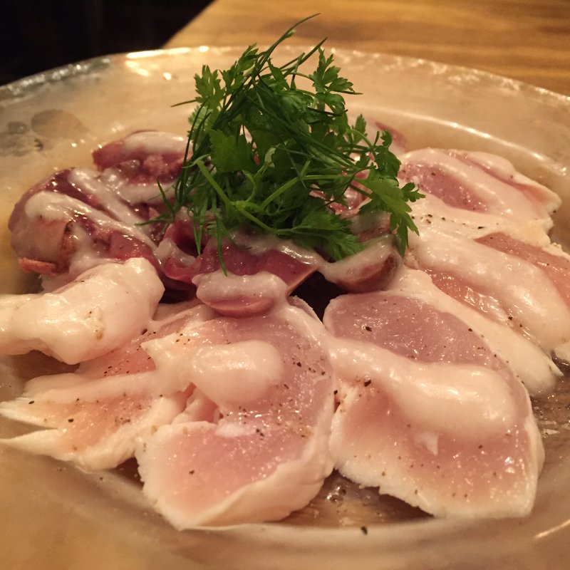 鶏レバー・ササミのカルパッチョ(大衆ビストロ ジル 五反田)