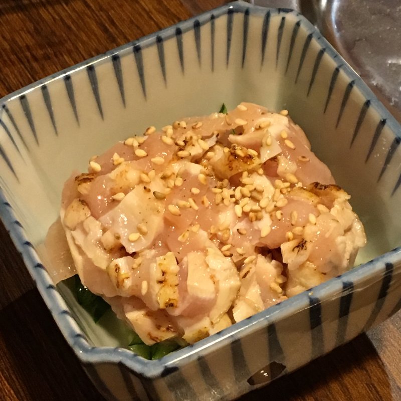 むね肉タタキの酢の物(とりビアー 神田駅前店 )