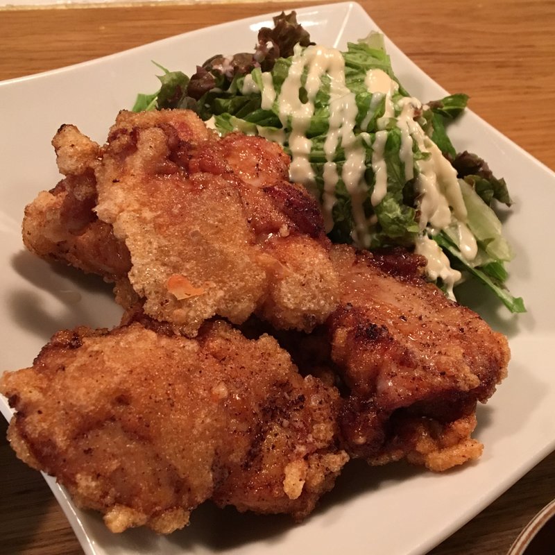 ミチコの唐あげ定食(アミメキリン)