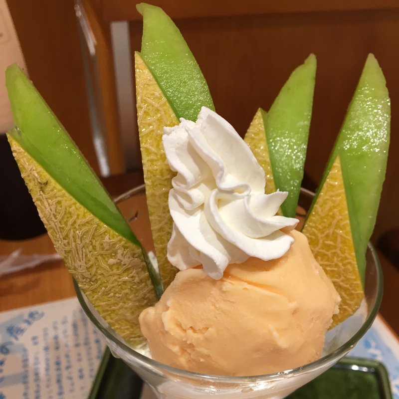 メロンパフェ(茨城マルシェ Restaurant&Bar)