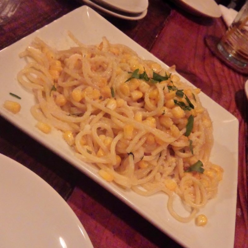 とうもろこしのペペロンチーノ(ピタッティ （Pitatti）)