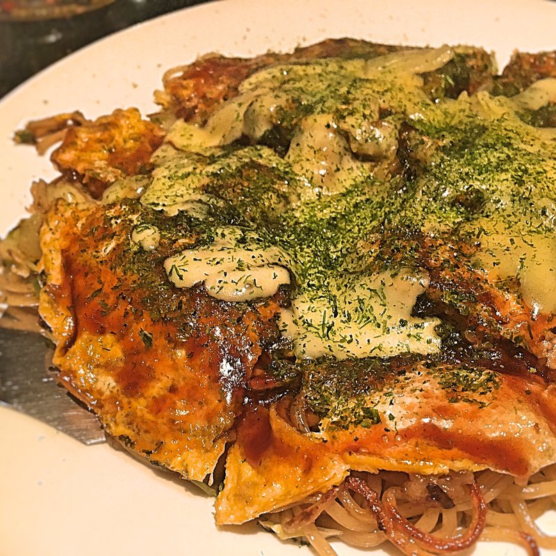 広島焼き 肉玉 そば(鉄板お好み焼昇次郎)