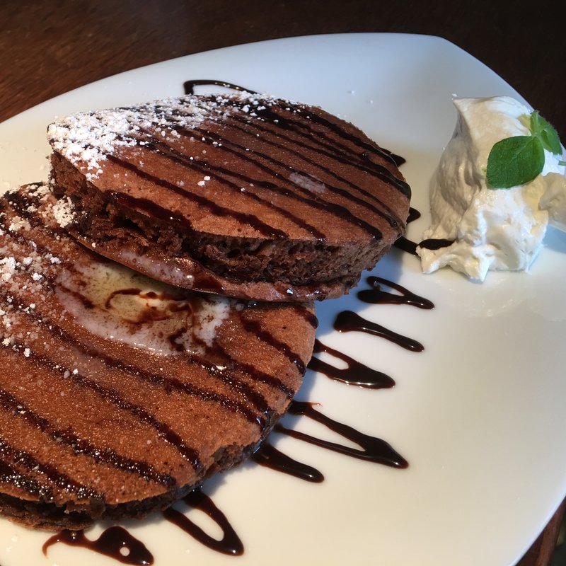 もっちりチョコのホットケーキ(PLUSTIC +cafe （プラスティック プラスカフェ）)
