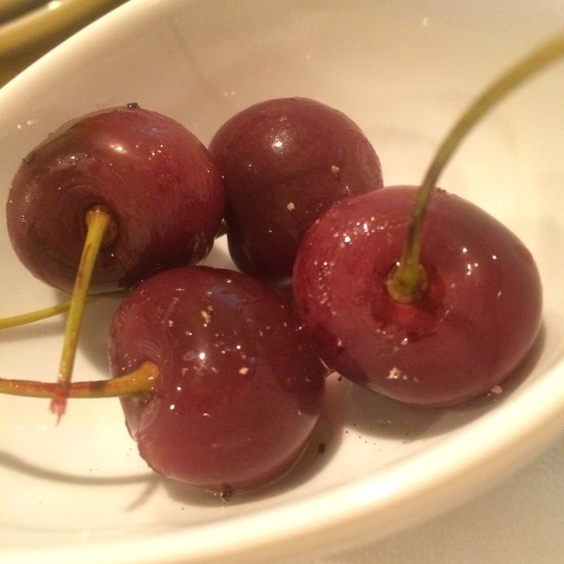 アメリカンチェリーのピクルス(鹿児島の風 Io Berro)