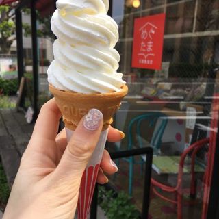 みるくの黄金律のソフトクリーム(写真集食堂 めぐたま)