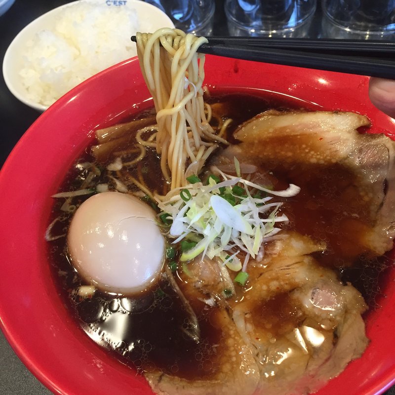 鳳ブラック たまごトッピング(ラーメン ニューヨーク ニューヨーク （ラーメン NewYork × NewYork）)