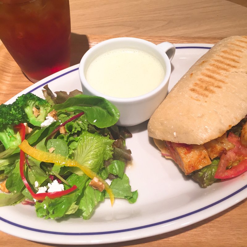 パニーニスーププレート(エクセルシオール カフェ 渋谷公園通り店)