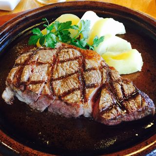 穀物肥育牛のハーフポンドロースステーキ(神戸屋レストラン 西宮店 （コウベヤレストラン）)
