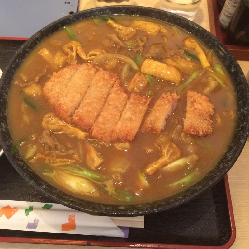 とんかつカレーうどん(釜ひろ)