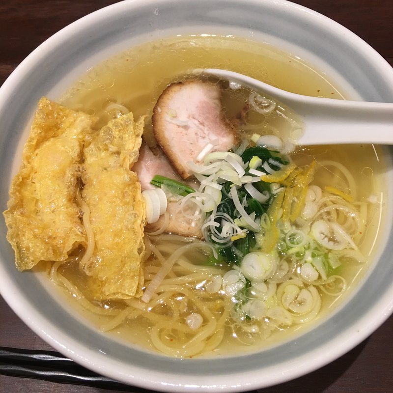 ゆず塩らーめん(らーめん つけ麺 かんじん堂 フコクフォレストスクエア店 )