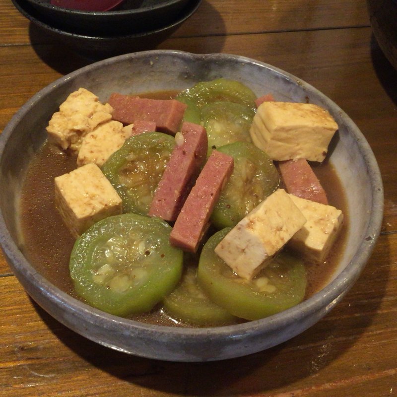 ナーベラーと煮物(島料理 海響 （しまりょうり いすん）)