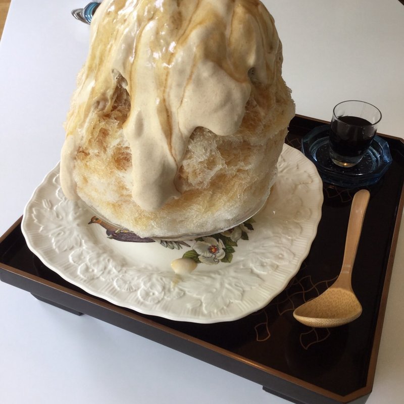 みたらし団子のかき氷(お茶と酒　たすき )