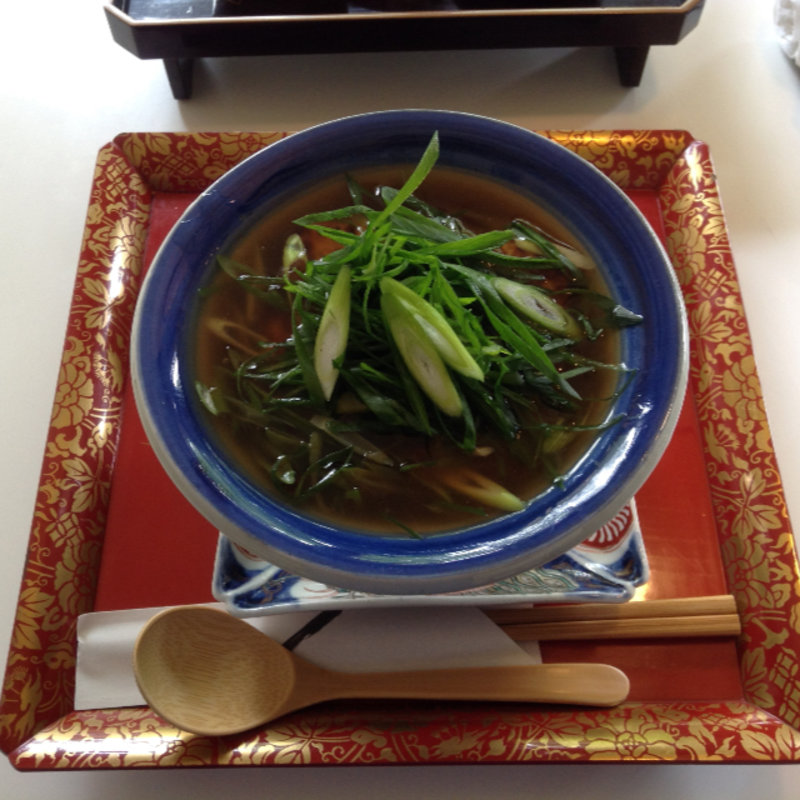 九条ねぎと焼厚揚げの茶出汁あんかけ丼(お茶と酒　たすき )