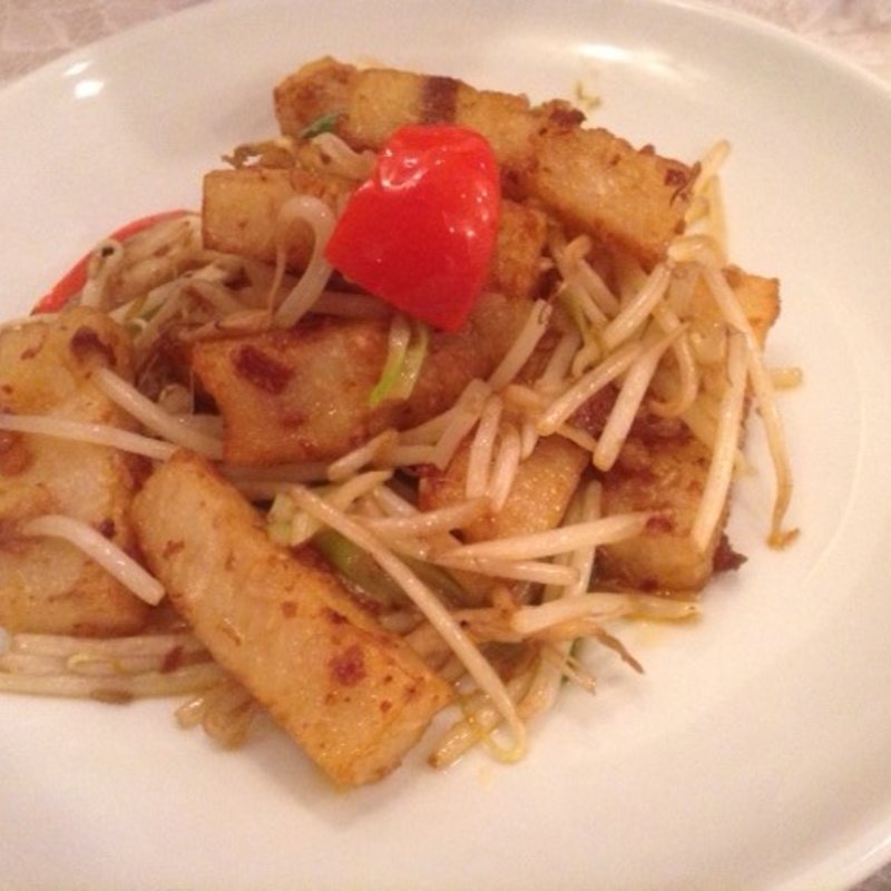 大根もちのXO醤いため(鴻華園)