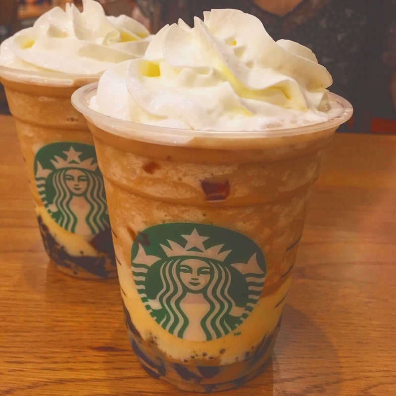 コーヒージェリー＆クリーミーバニラフラペチーノ(starbucks)