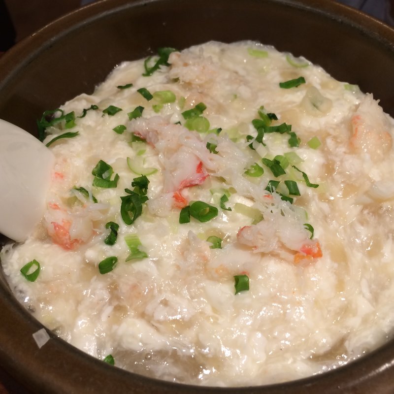蟹肉とふわふわ卵白のあんかけ炒飯(口福炒飯楼 新宿ミロード店 )