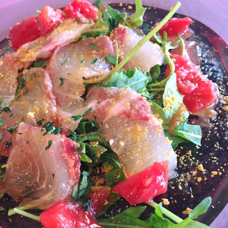 コショウ鯛のカルパッチョ(Barbaro たまプラーザ)