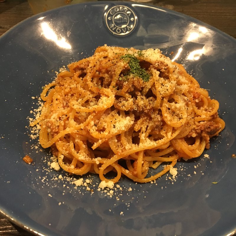 黒毛和牛と黒豚のオーガニックミートソース (パスタランチ)(Italian Kitchen VANSAN 下高井戸店)