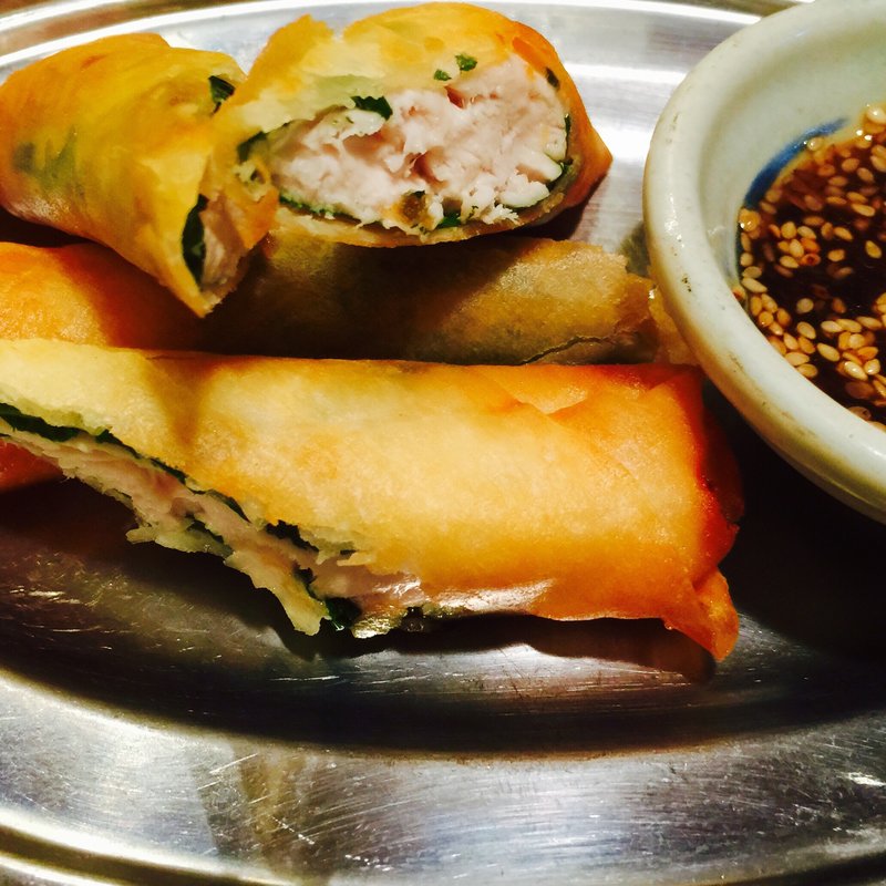 大葉とささみの春巻き(とりビアー 三軒茶屋本店)