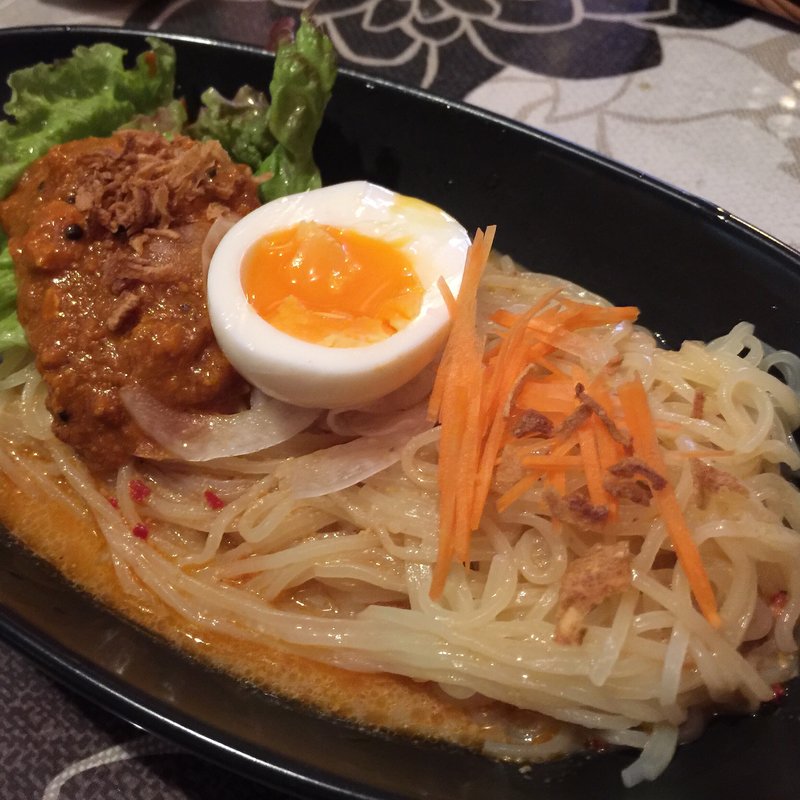 カレーミンチ冷やし坦々麺(キッチンシャンティ （Kitcen Shanti）)