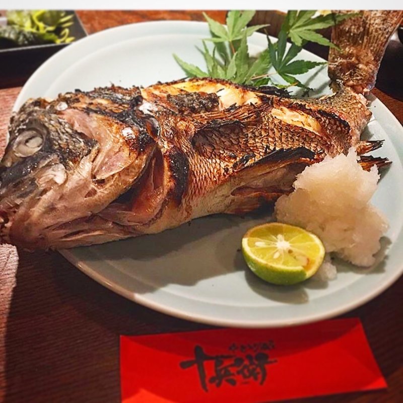 活〆黒鯛炭火焼(十兵衛)