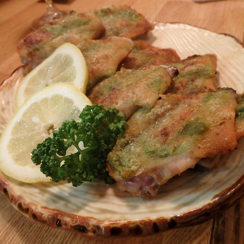 手羽先のガーリック焼き(磯料理まるせん)