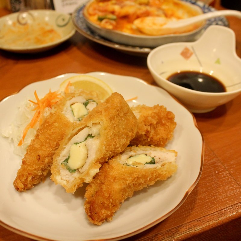 鳥はさみチーズ揚(多古菊)
