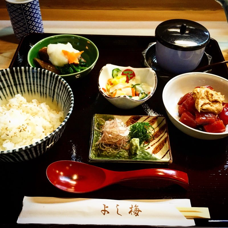 夏限定 冷やしマグロ茶漬け御膳(よし梅 人形町本店)