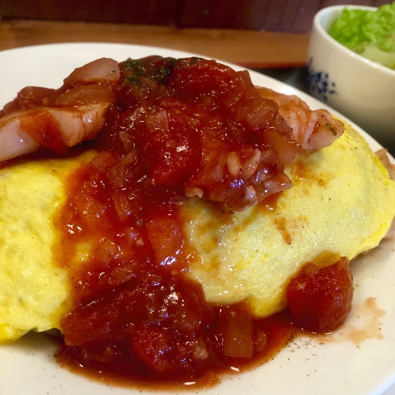 ポークチャップオムライス(たこいちろう )