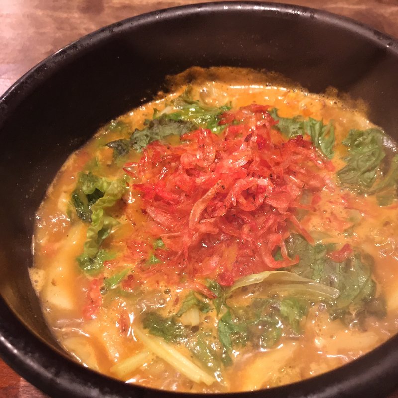 桜えびとキャベツのスープカレー(ブンブカフェ)