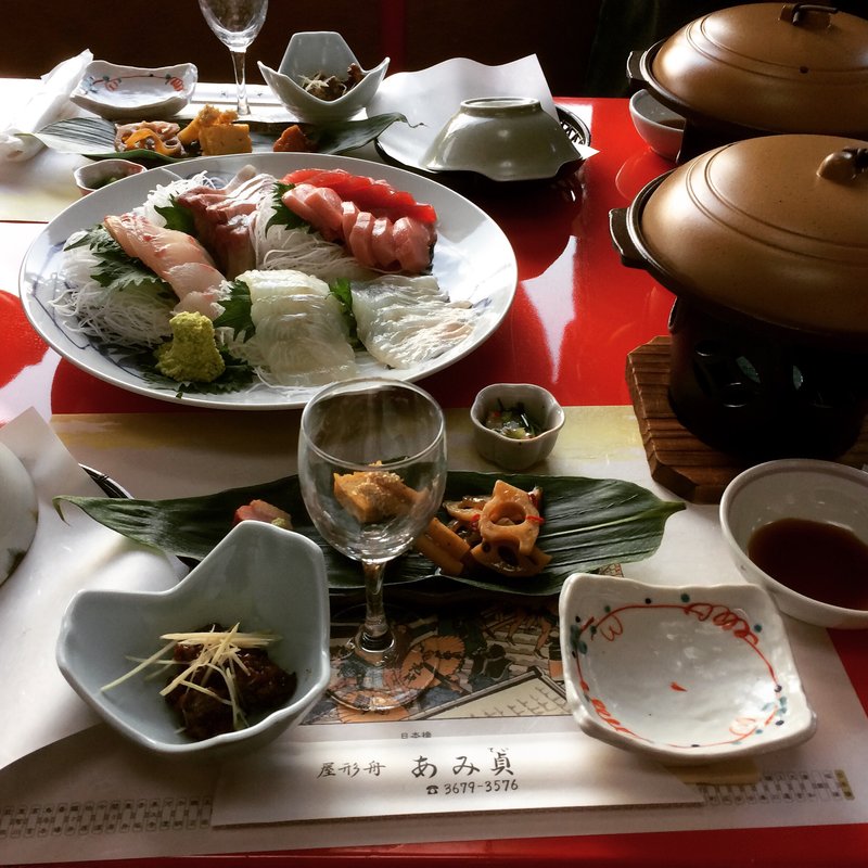 焼きしゃぶコース(網元屋形船 あみ貞丸 （あみさだまる）)