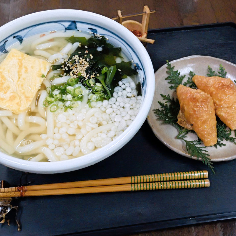 かやくうどんセット(cafe 公園通り )