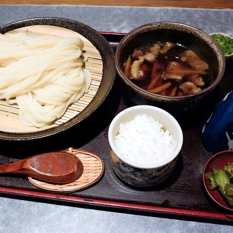 牛すじとゴボウのつけ麺(手打ちうどん 讃岐つけ麺 )