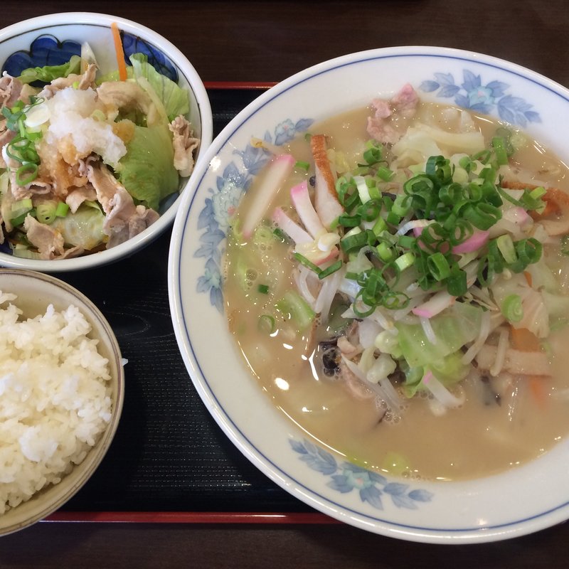 ちゃんぽんセット(味一番！九州ラーメン　博多っ子 新宿店 )
