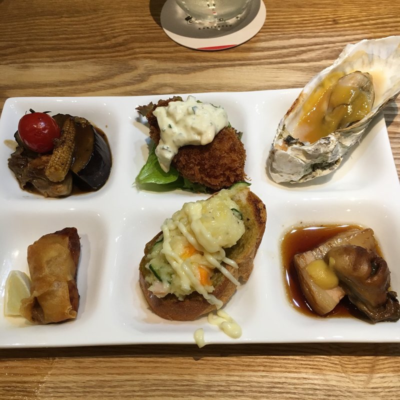 本日の牡蠣のワンプレート(かき鐵)