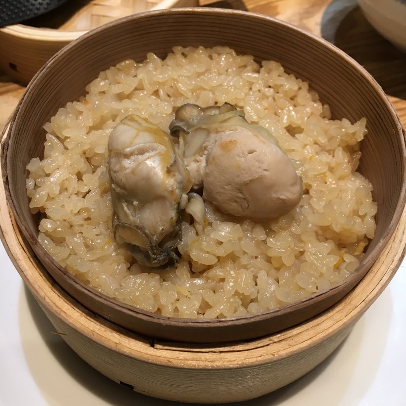 牡蠣のせいろ飯(かき鐵)
