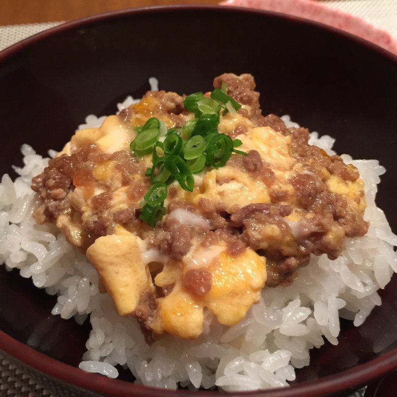 山形牛入りそぼろ卵丼（コース）(かみのやま温泉 葉山館 翠葉亭 )