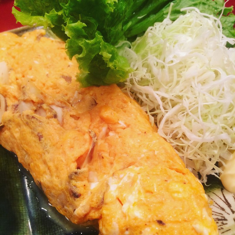 松茸のオムレツ(かぶら)