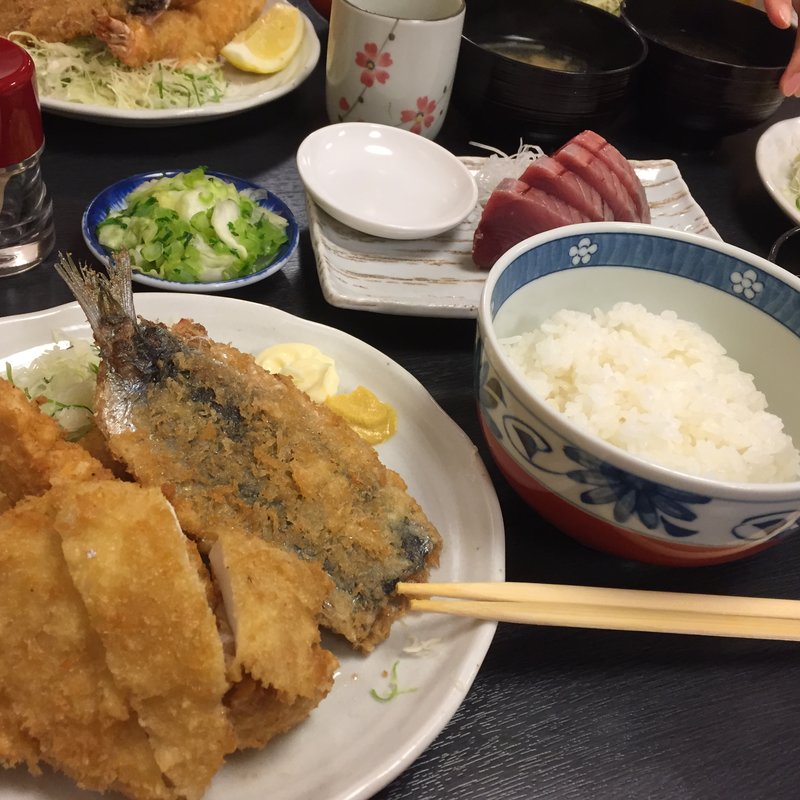 ミックスフライ定食(和楽)