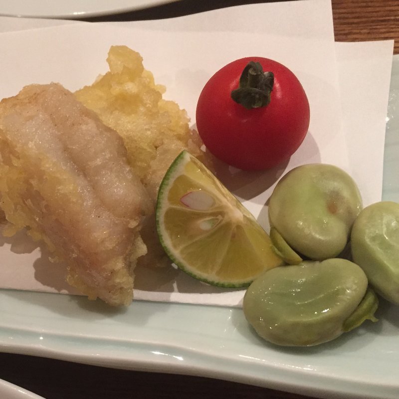 太刀魚の天ぷら(芦屋ロマンス)