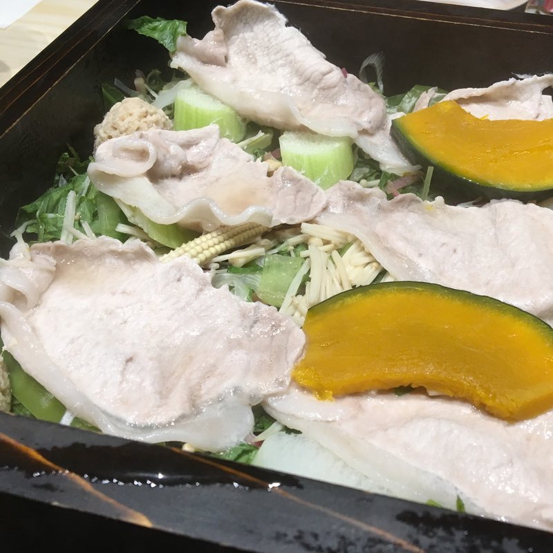 白金豚蒸ししゃぶ会席(瓢喜 香水亭 六本木本店)